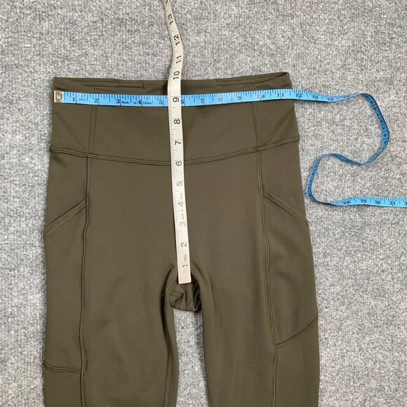 Lululemon Tights Women 4 Hunter Green Invigorate High Rise Training Fitted Ankle - Picture 4 of 13